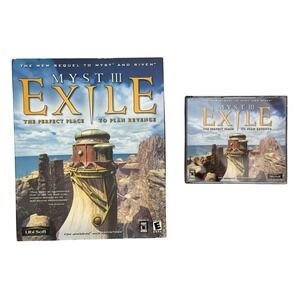 Myst III Exile PC Windows Mac Game 4 CD-ROM Big Box E Puzzle Mystery Ubi Soft
